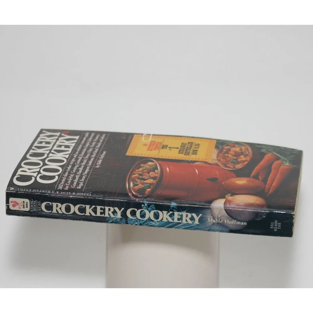 CROCKERY COOKERY by Mable Hoffman Bantam 1975 Vintage PB Crockpot Cookbook